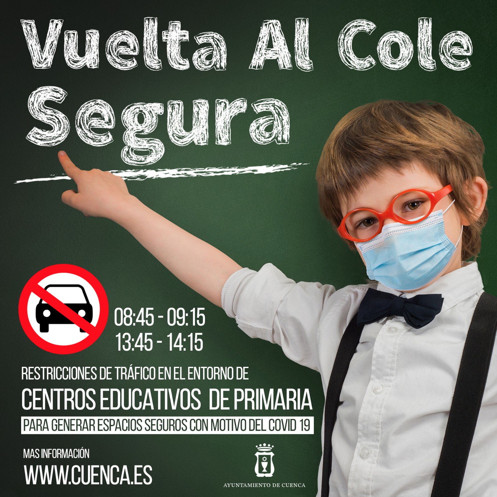 Encadenar Cumplimiento a Conquistador Este jueves se reanudan los cortes de tráfico durante las entradas y  salidas de los colegios de Cuenca - Enciende Cuenca Noticias