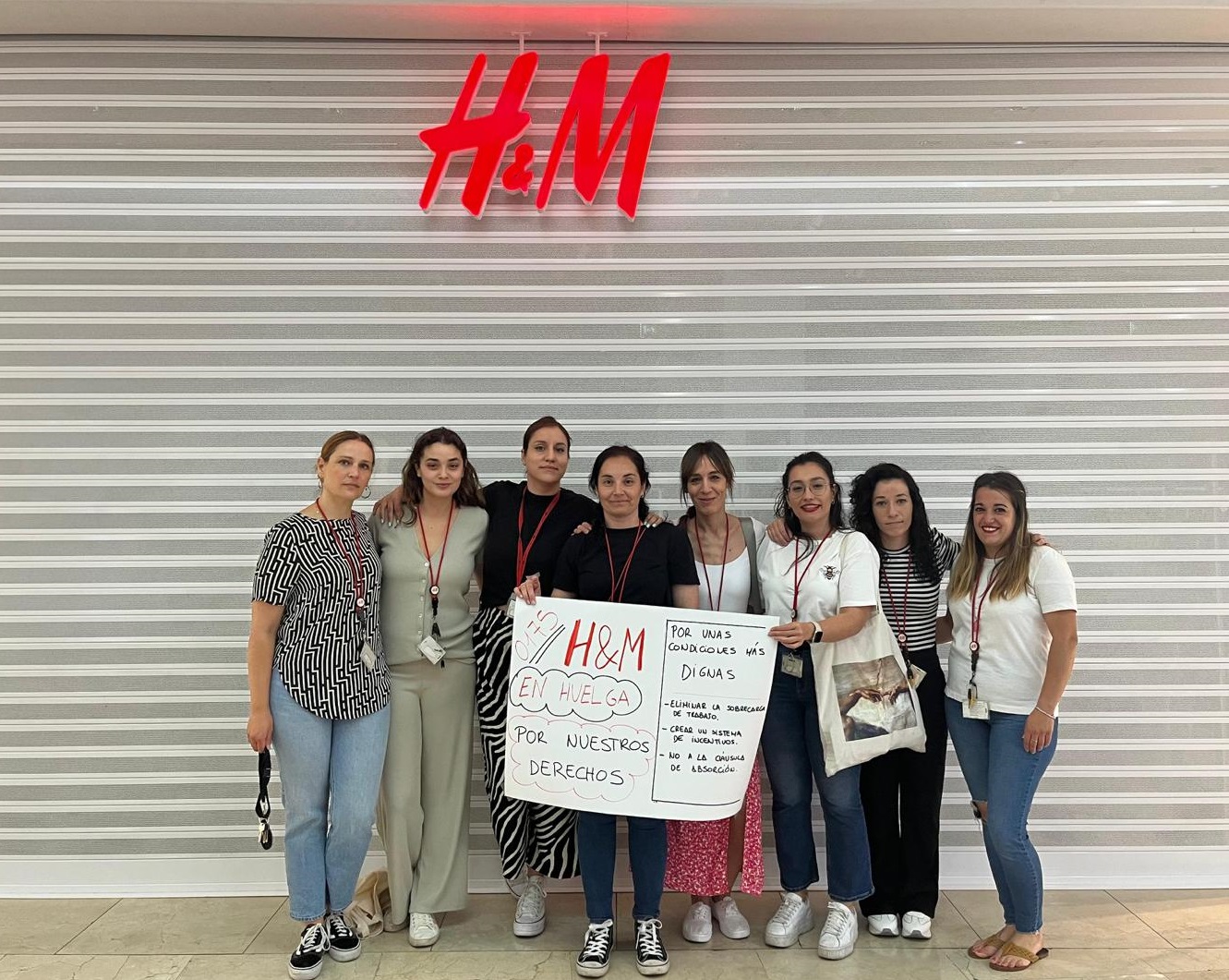 La plantilla de H&M en Cuenca secunda la huelga