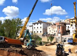 Las obras del puente de Landete destruido por la DANA avanzan según los plazos previstos