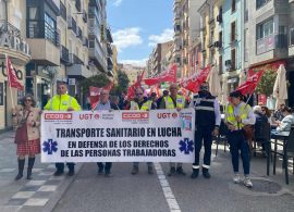 El transporte sanitario intensifica sus movilizaciones en la provincia de Cuenca, con la vista puesta en la reunión prevista con el Sescam