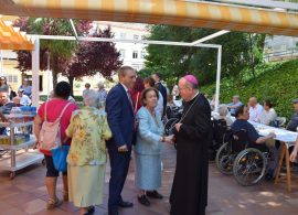 La Diputación celebra la festividad de su patrón en la residencia Sagrado Corazón de Jesús