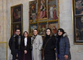 La Diputación de Cuenca entrega el retablo de la Cátedra de San Pedro de Belmonte después de su restauración