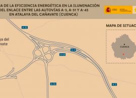 Transportes licita por 1,13 millones la iluminación del enlace entre la A-3, A-31 y A-43 en Atalaya del Cañavate