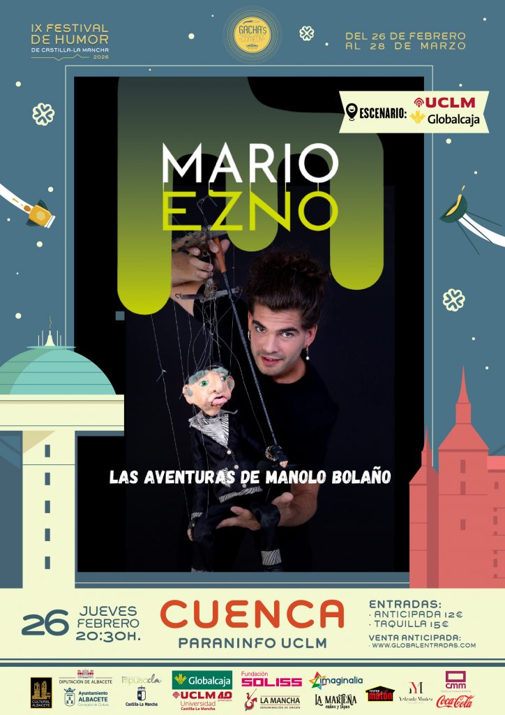 Mario Ezno abre en el Paraninfo de Cuenca la programación del festival Gachas’s Comedy