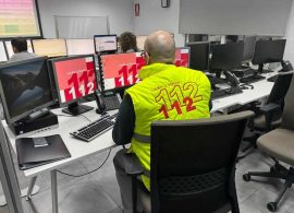 Rescatados dos hombres tras sufrir un accidente de avioneta tras caer por un barranco en Portilla