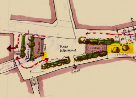 Una plaza de la Constitución con escenario y gradas, una plaza de la Hispanidad ajardinada y menos coches en el parque San Julián