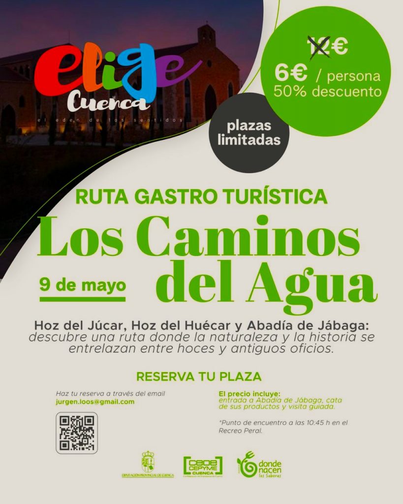 Plazas limitadas para recorrer la ruta de los Caminos del Agua con Elige Cuenca