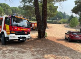 Tres vehículos y seis bomberos de la Diputación de Cuenca acuden al incendio de Ávila