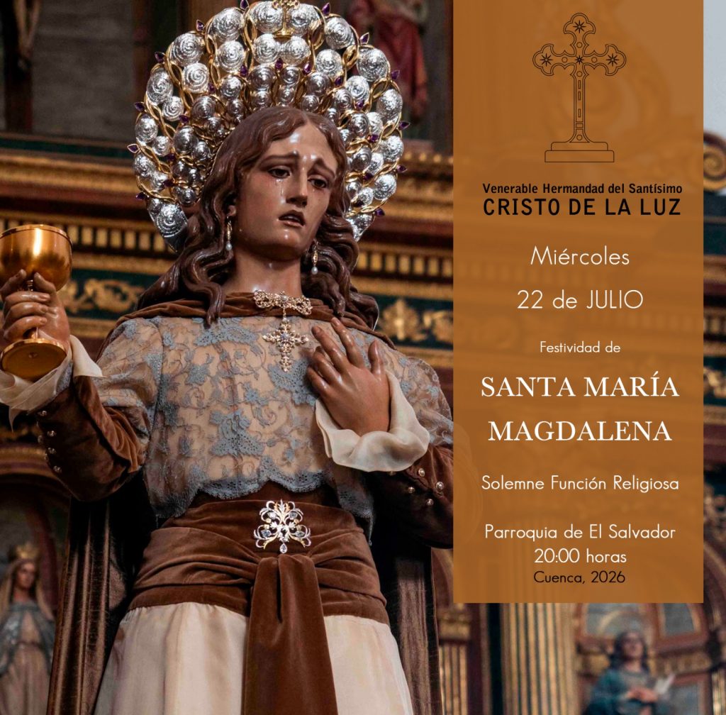 La hermandad del Cristo de la Luz celebra la festividad de Santa Magdalena