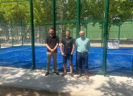 La Diputación colabora en la construcción de la nueva pista de pádel de Belmontejo