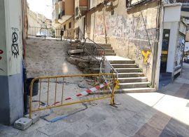 REBI repondrá el lunes las escaleras de la calle María Luisa Vallejo y reprocha al Ayuntamiento no concretar una actuación accesible