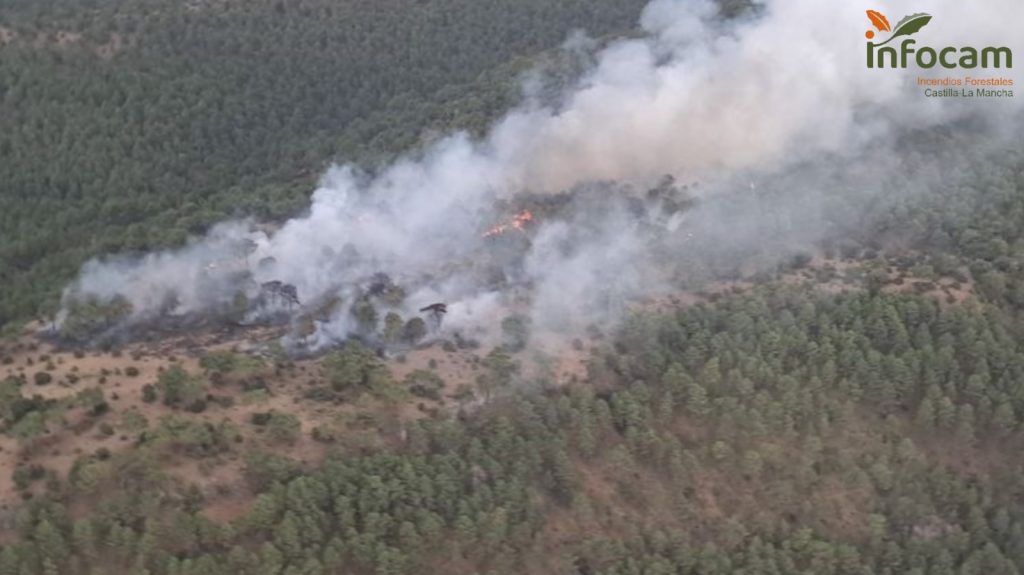 Controlado un incendio forestal declarado en Valdecabras