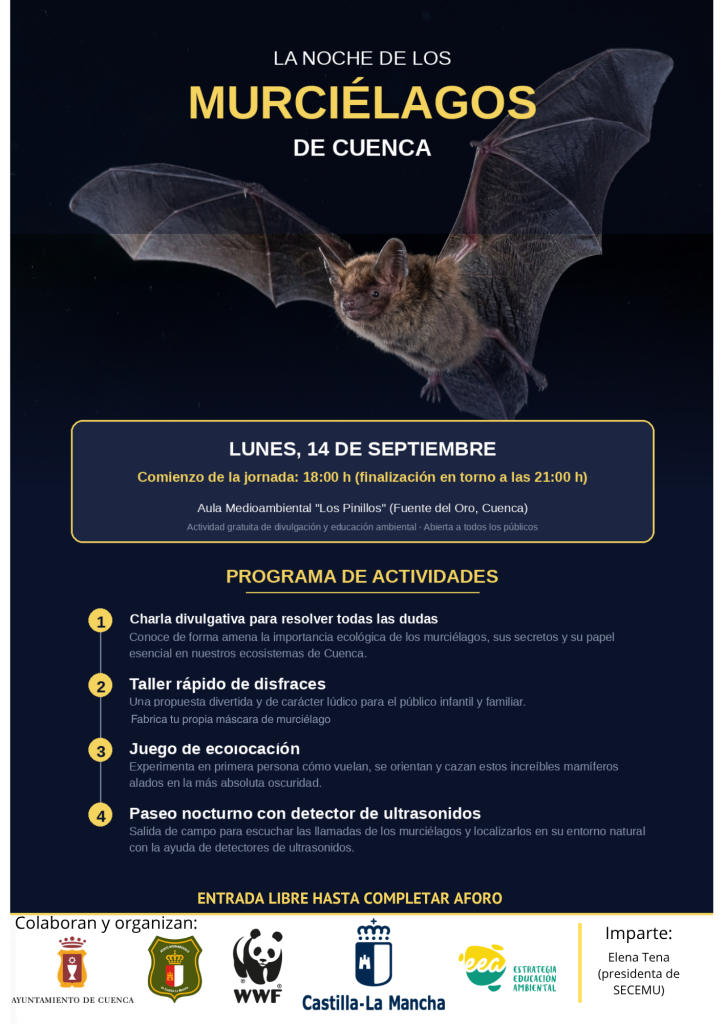 Noche de los Murciélagos en el aula medioambiental de Los Pinillos