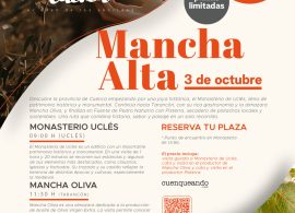 Ruta turística y gastronómica por la Mancha Alta con Elige Cuenca el 3 de octubre