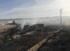 112 y bomberos forestales dan por extinguido el incendio del polígono de Los Palancares en Cuenca