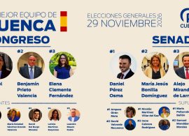 Todos los nombres de las candidaturas del PP de Cuenca al Congreso y al Senado