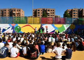 La Fenêtre pintará un mural contra las violencias machistas en el colegio Isaac Albéniz