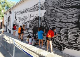 Inauguración en Priego del Mural de los Oficios y presentación del corto Melodías de la Maderada