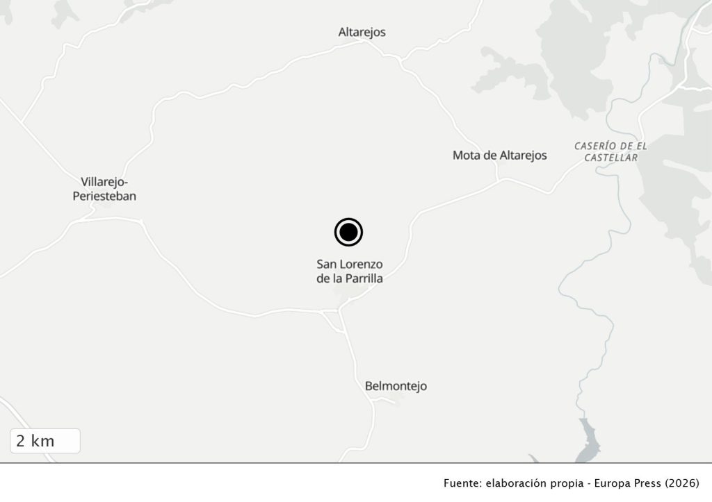 Muere un trabajador de 45 años en San Lorenzo de la Parrilla tras ser atropellado por un tractor